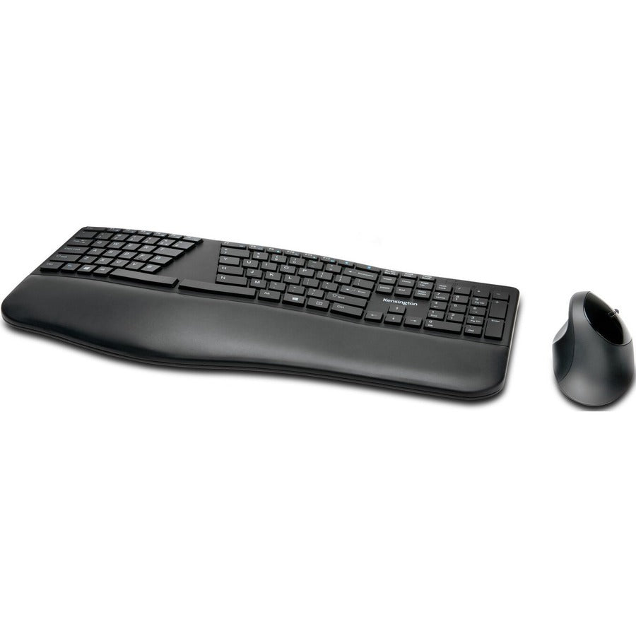 Kensington Pro Fit Ergo Wireless Keyboard and Mouse-Black