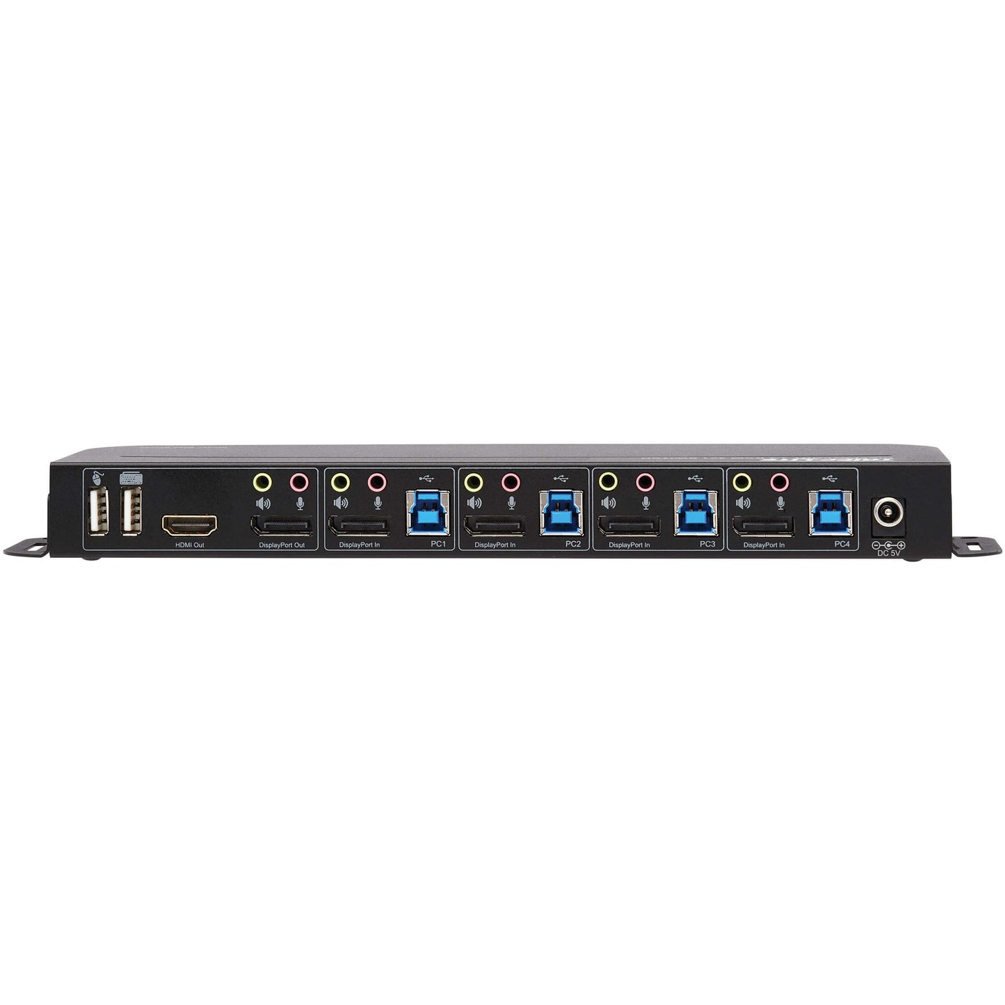 Tripp Lite DisplayPort USB KVM Switch 4-Port 4K 60Hz HDR DP 1.4 USB Sharing