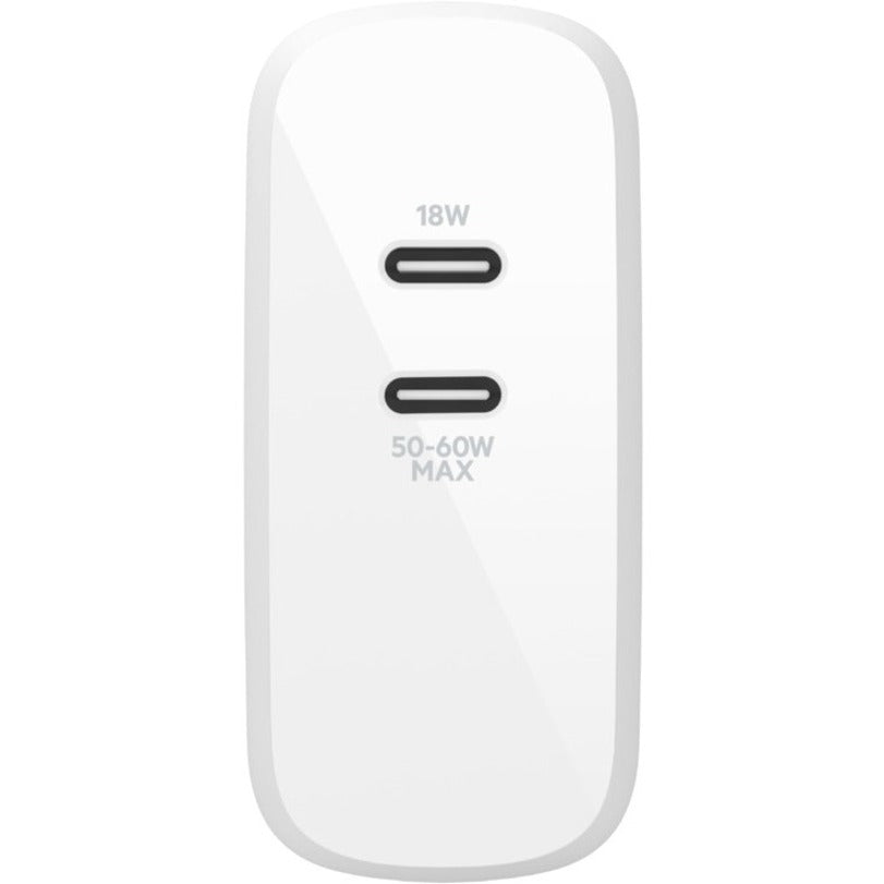 Belkin BOOST↑CHARGE Dual USB-C PD GaN Wall Charger 68W