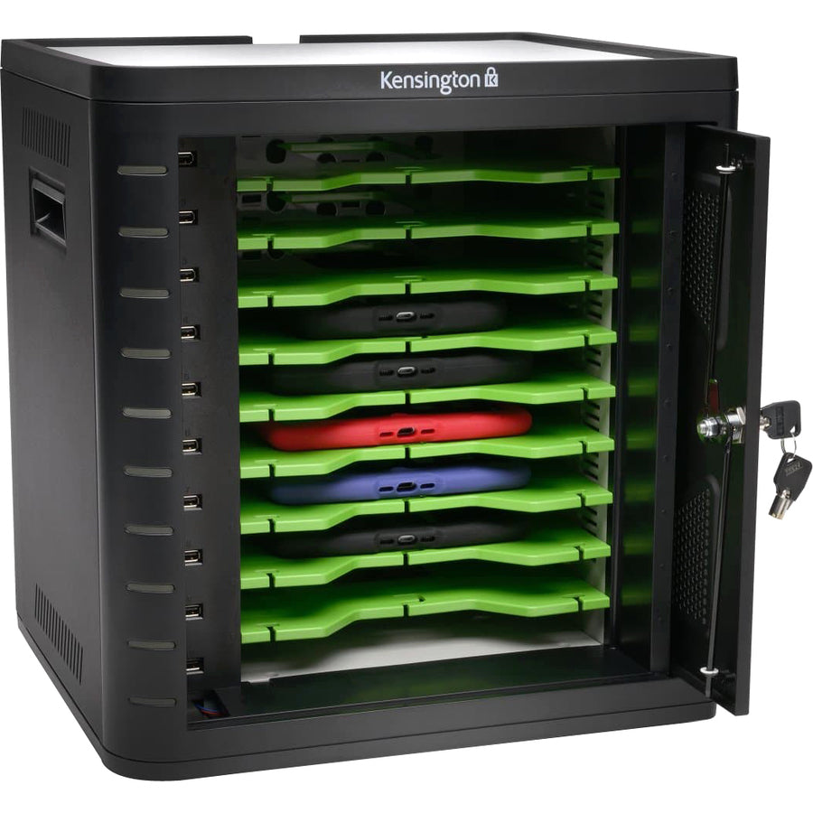 Kensington Charge & Sync Cabinet, Universal Tablet - Black