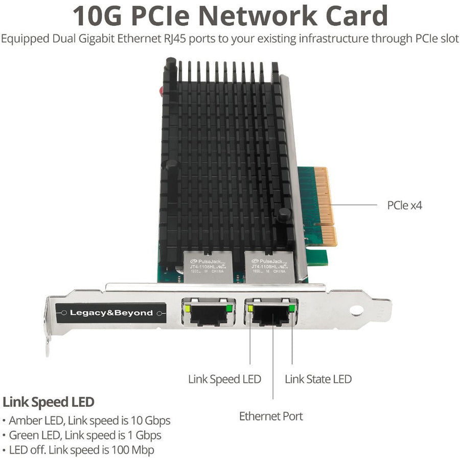 SIIG Dual Port 10G Ethernet Network PCI Express
