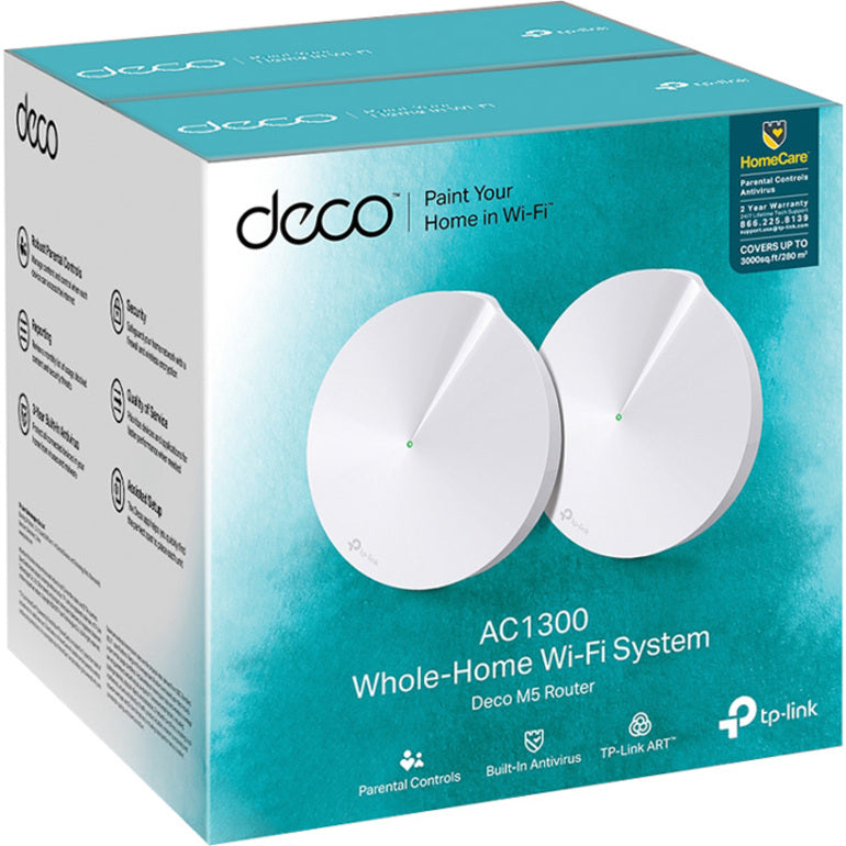 TP-Link Deco M5 Dual Band IEEE 802.11ac 1.27 Gbit/s Wireless Access Point