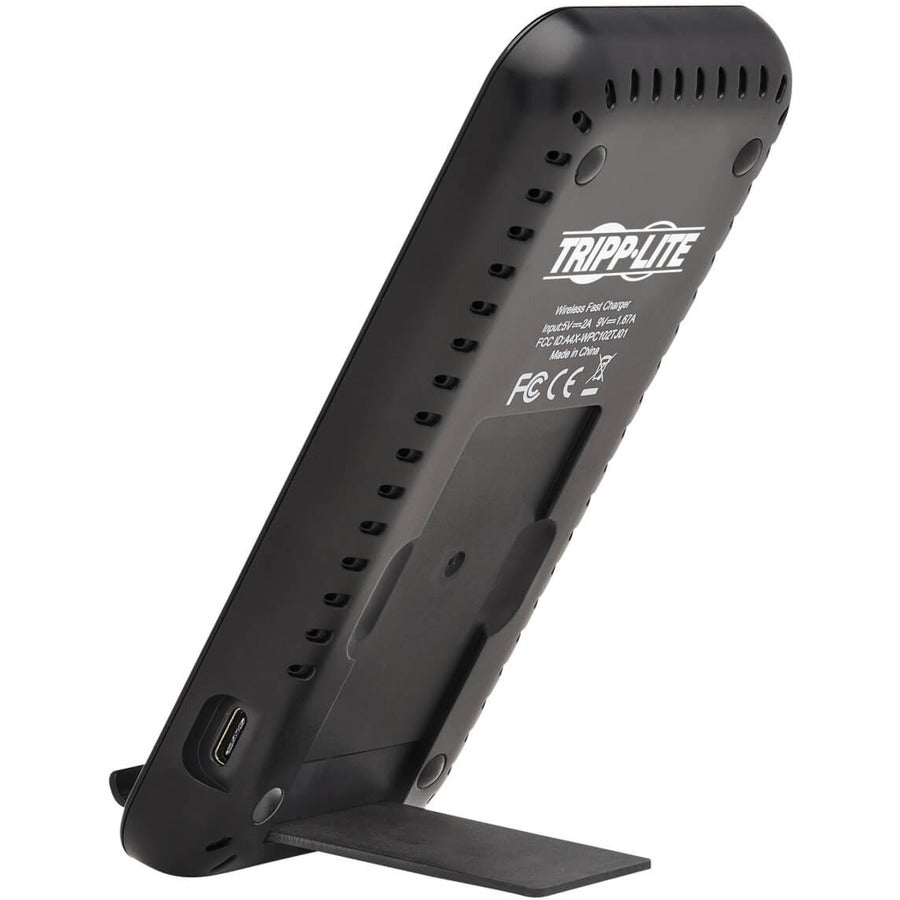 Tripp Lite Wireless Charging Stand - 10W Fast Charging,Apple and Samsung Compatible, Black