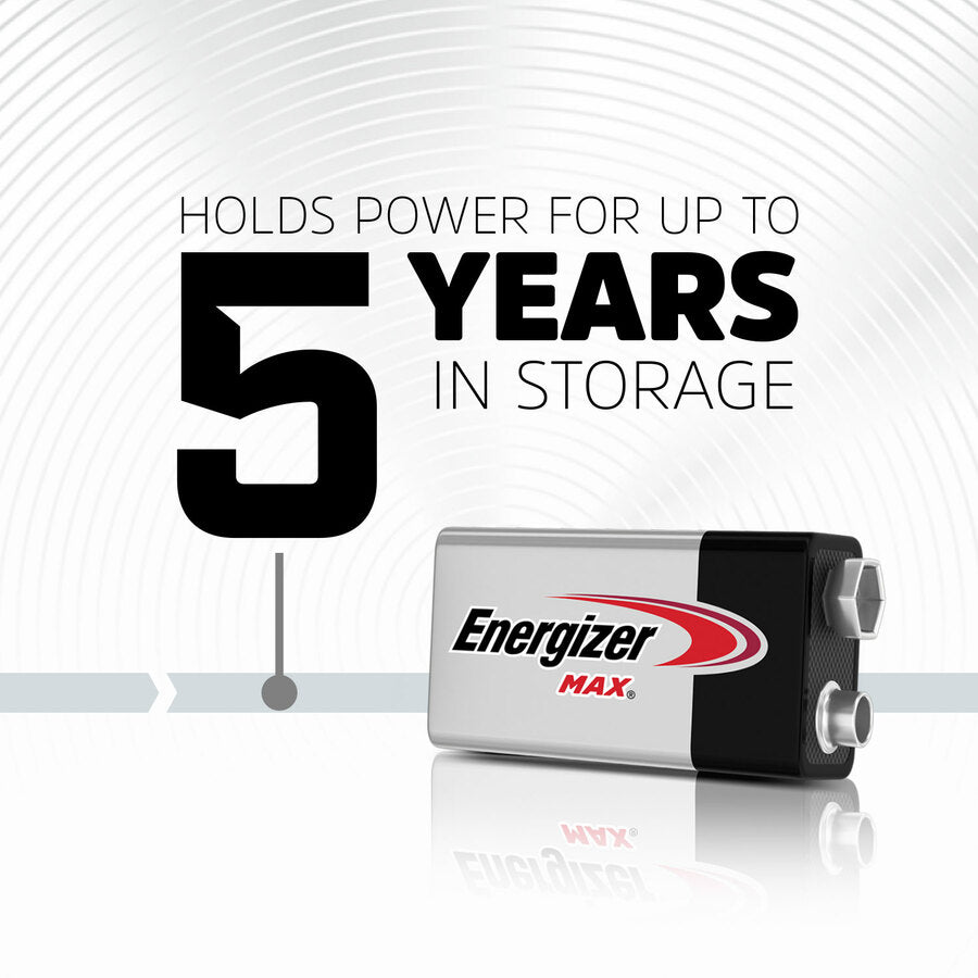 Energizer MAX Alkaline 9 Volt Batteries, 1 Pack