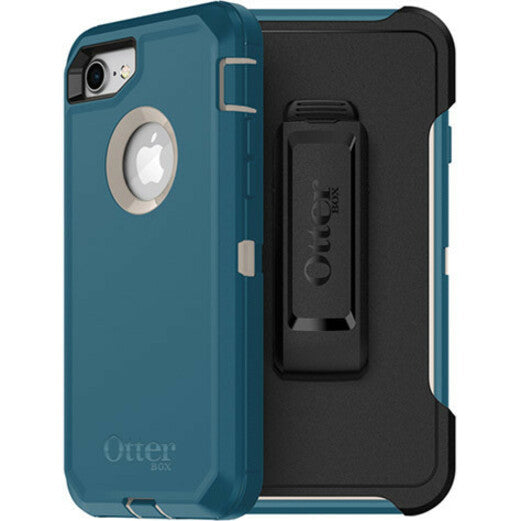 OtterBox Defender Carrying Case (Holster) Apple iPhone 8, iPhone 7 Smartphone - Big Sur