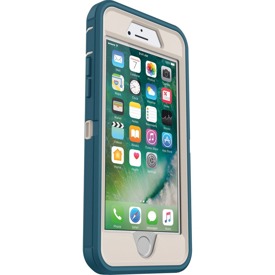 OtterBox Defender Carrying Case (Holster) Apple iPhone 8, iPhone 7 Smartphone - Big Sur