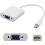 Apple Computer MB572Z/B Comp Mini-DisplayPort 1.1 Male to VGA Female White Adapter Supports Ethernet Channel For Resolution Up to 1920x1200 (WUXGA)