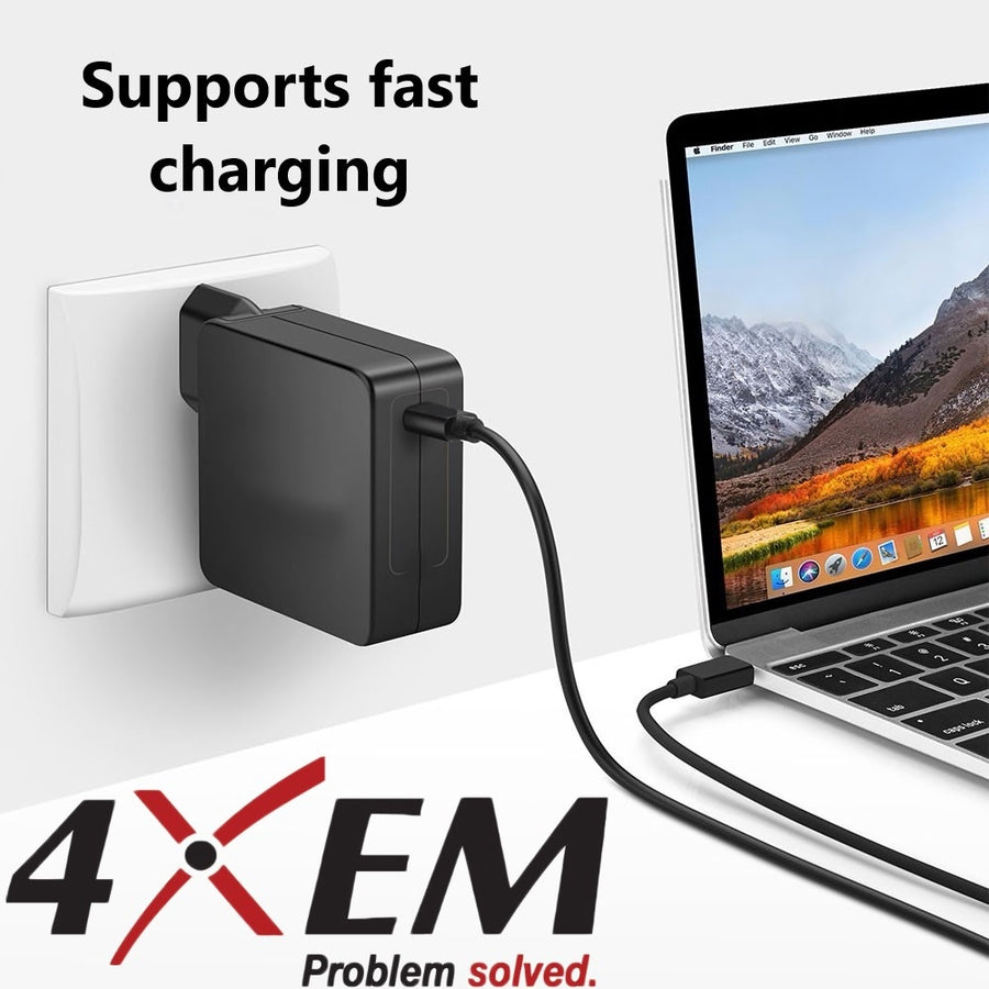 4XEM USB-C To USB-C Cable M/M USB 3.1 Gen 2 10GBPS 3FT Black