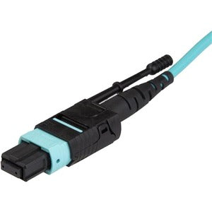 StarTech.com 10m 30 ft MPO / MTP Fiber Optic Cable - Plenum-Rated MTP to MTP Cable - OM3, 40G MPO Cable - Push/Pull-Tab - MPO MTP Cable