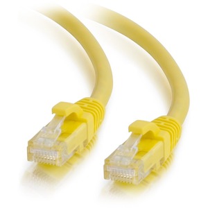 C2G 1ft Cat6a Snagless Unshielded (UTP) Network Patch Ethernet Cable-Yellow