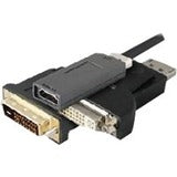 3ft DisplayPort Male to HDMI Male Black Cable Which Requires DP++ For Resolution Up to 2560x1600 (WQXGA)