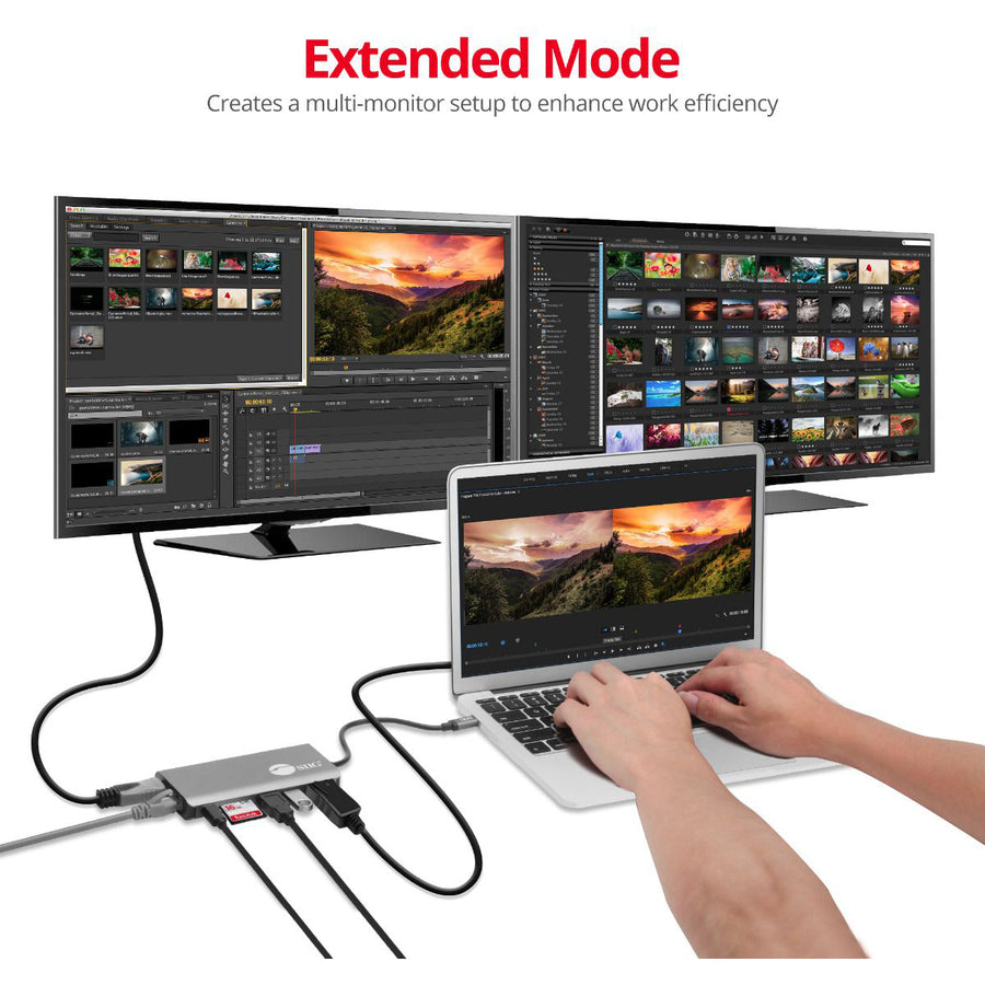 SIIG USB-C MST Video with Hub, LAN and PD 3.0 Docking