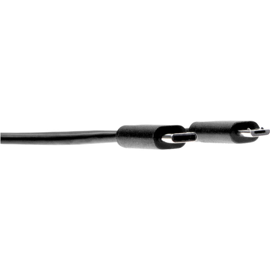 Rocstor Premier USB-C to Micro-B Cable - M/M 3ft (1m)- USB 2.0 - USB Type-C to Micro-USB Cable - USB Cable for External Hard Drives, Notebooks, and Tablets - 60 MB/s - 3 ft - 1 Pack - 1 x USB Type C Male - 1 x USB Type B Male Micro - Nickel Plated - Black