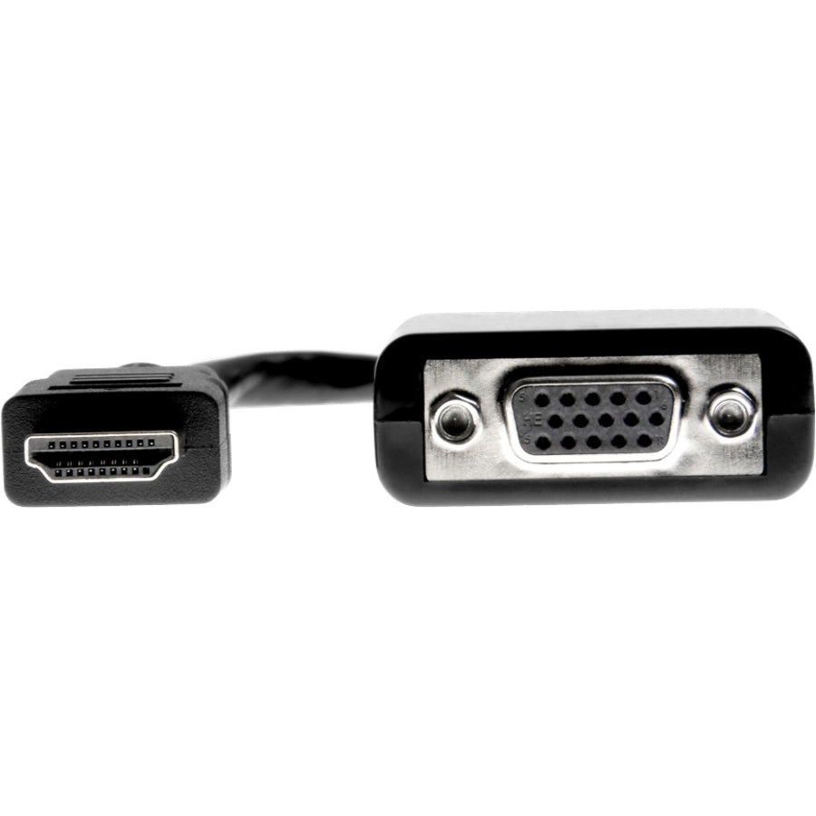 Rocstor HDMI to VGA Adapter Converter M/F - 6"- For Ultrabook, Laptop, Monitor, Projectors, Desktop PC, Laptop - 1920x1080 - 1 Pack - 1 x HDMI Male Digital Audio/Video - 1 x HD-15 Female VGA - 6 Inch - Black - ADAPTER HDMI TO VGA HD15