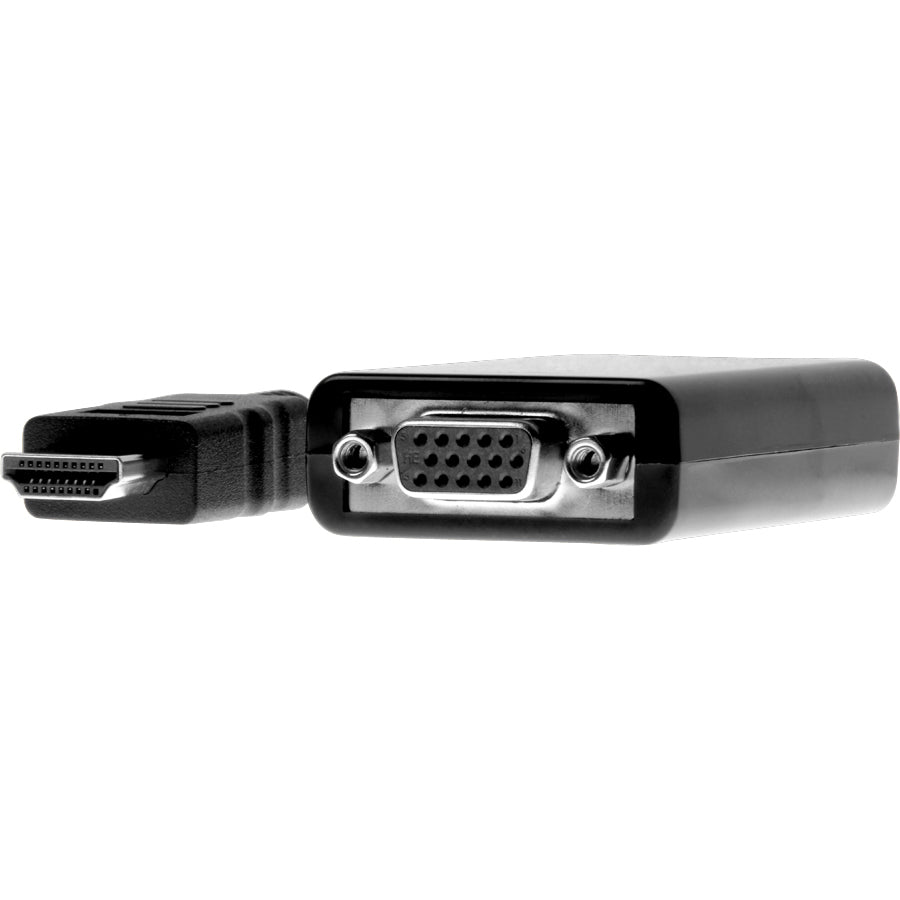 Rocstor HDMI to VGA Adapter Converter M/F - 6"- For Ultrabook, Laptop, Monitor, Projectors, Desktop PC, Laptop - 1920x1080 - 1 Pack - 1 x HDMI Male Digital Audio/Video - 1 x HD-15 Female VGA - 6 Inch - Black - ADAPTER HDMI TO VGA HD15