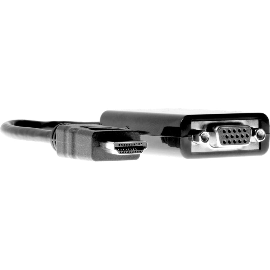 Rocstor HDMI to VGA Adapter Converter M/F - 6"- For Ultrabook, Laptop, Monitor, Projectors, Desktop PC, Laptop - 1920x1080 - 1 Pack - 1 x HDMI Male Digital Audio/Video - 1 x HD-15 Female VGA - 6 Inch - Black - ADAPTER HDMI TO VGA HD15