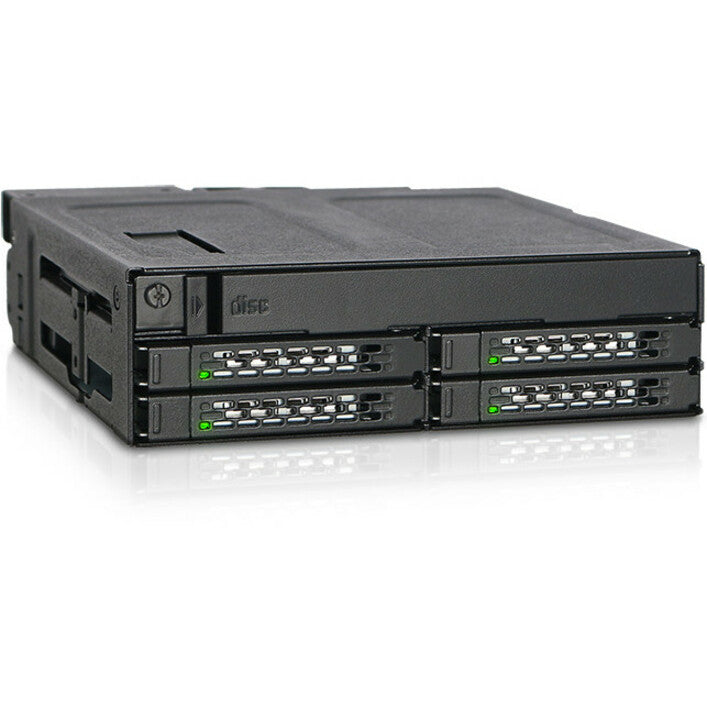 Icy Dock ToughArmor MB604SPO-B Drive Enclosure for 5.25" - Serial ATA/600 Host Interface Internal - Black