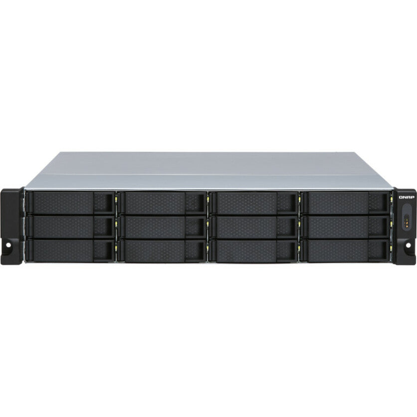 QNAP TL-R1200S-RP Drive Enclosure SATA/600 - Mini-SAS Host Interface - 2U Rack-mountable