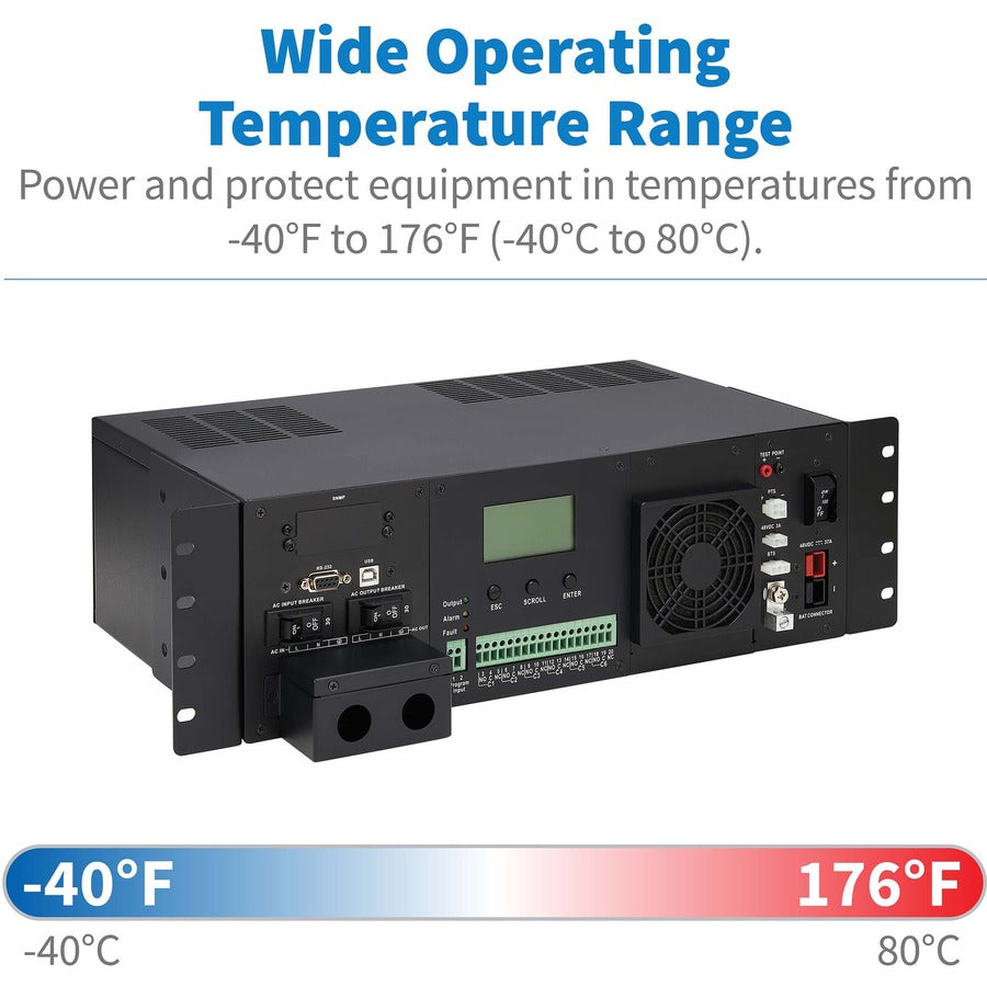 Tripp Lite UPS Smart 1500VA 1200W Extreme Temperature AVR 48VDC LCD USB 3U