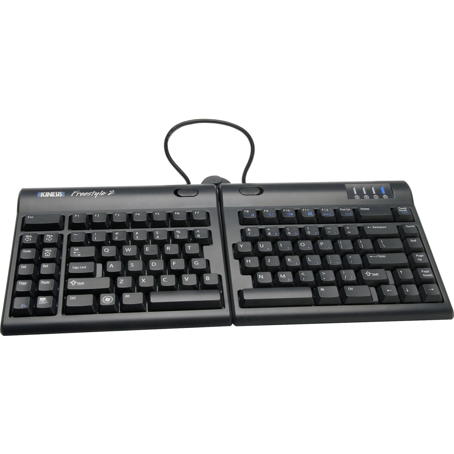 Kinesis Freestyle2 Blue, Bluetooth Multichannel™ Keyboard For Pc