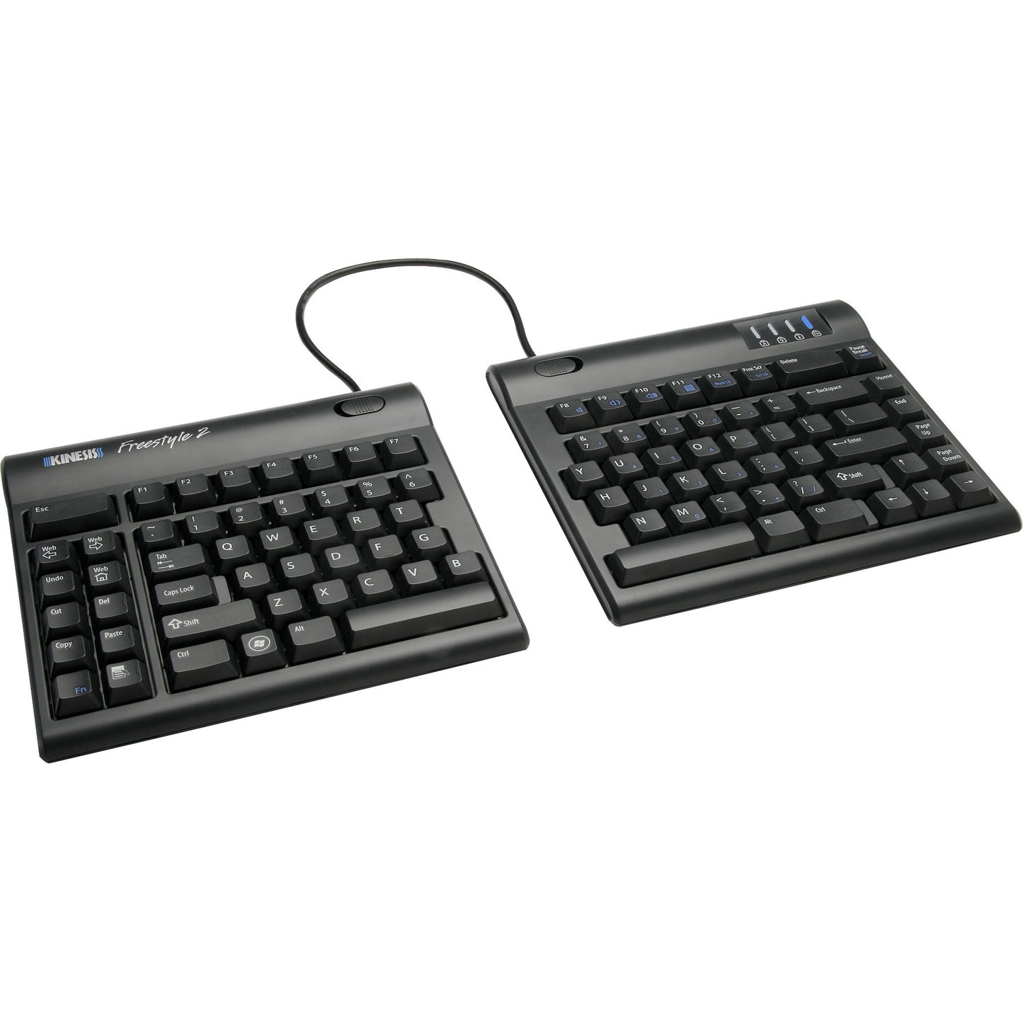 Kinesis Freestyle2 Blue, Bluetooth Multichannel™ Keyboard For Pc