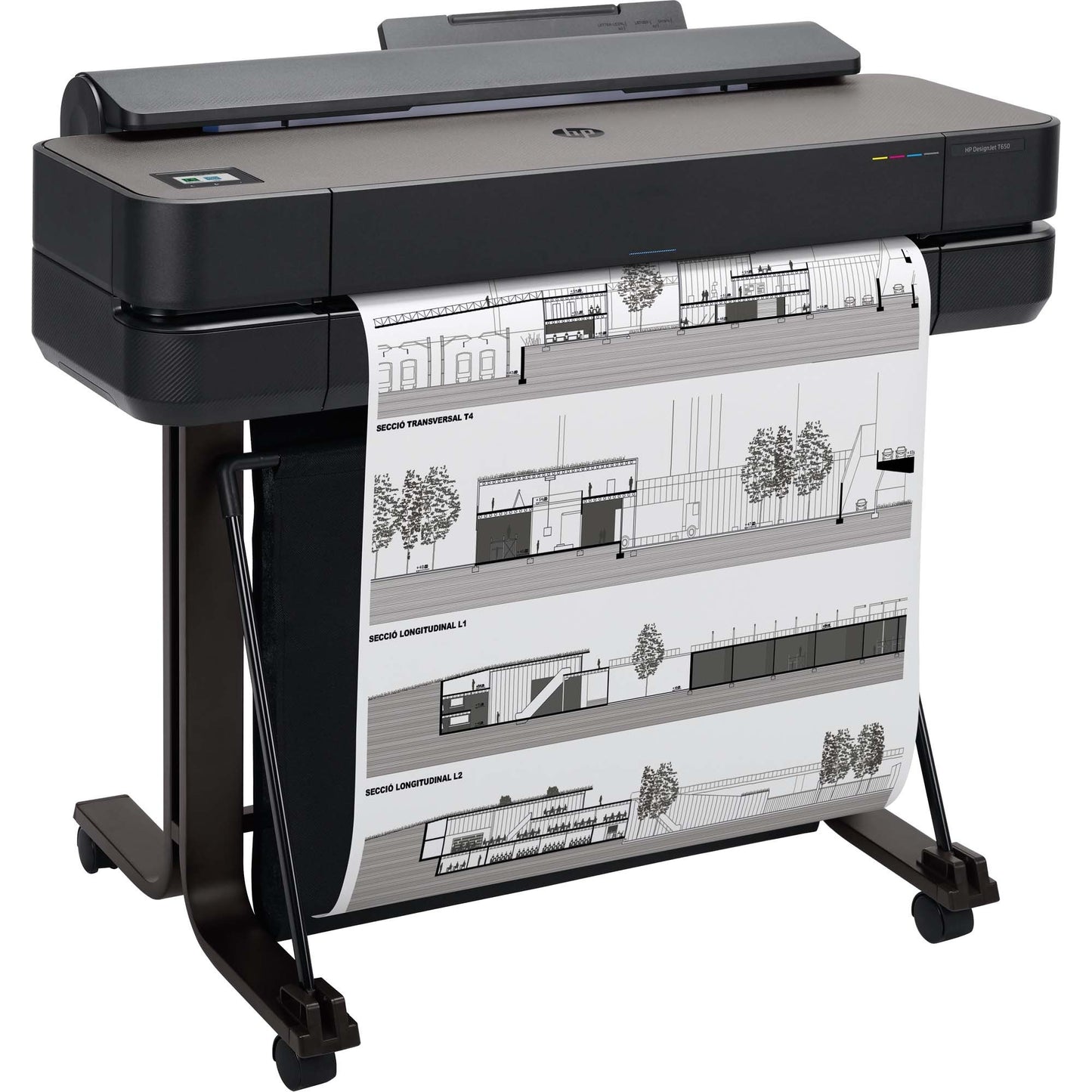 HP Designjet T650 Inkjet Large Format Printer - 24.02" Print Width - Color