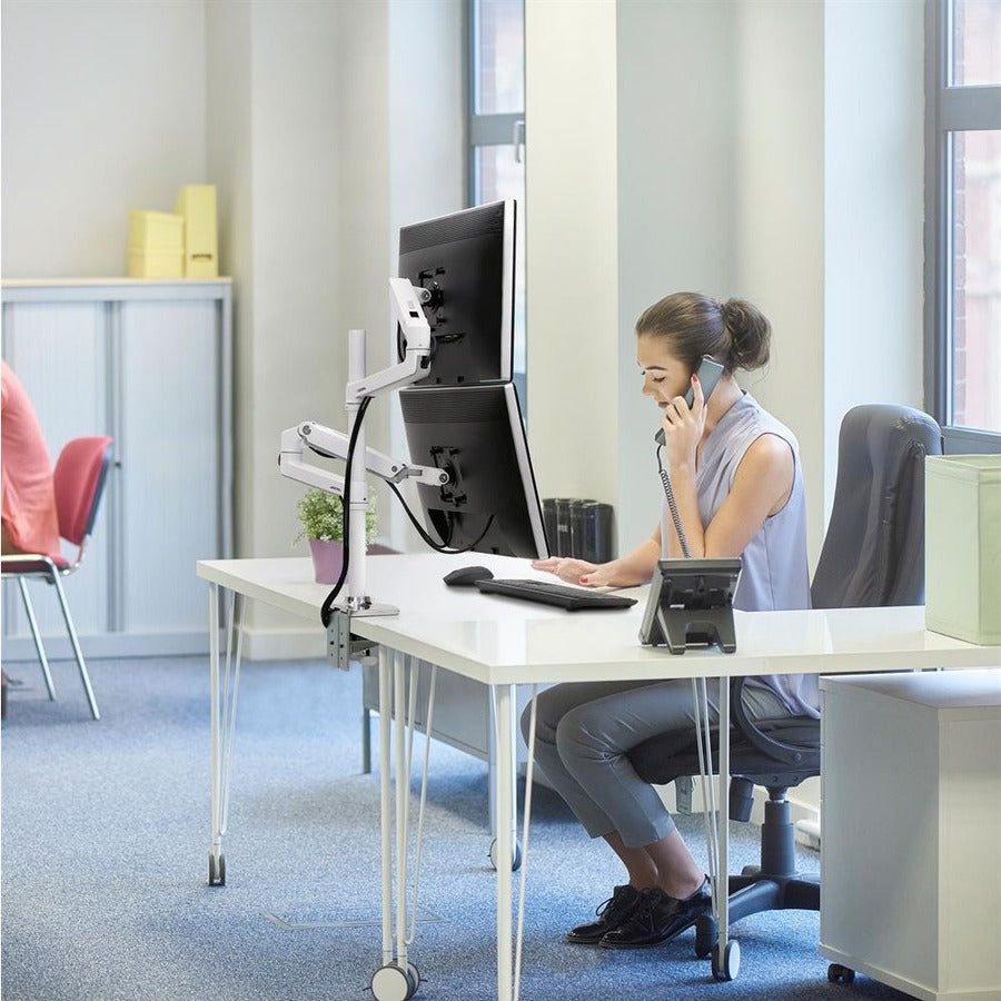 Ergotron Desk Mount for Monitor - Polished Aluminum