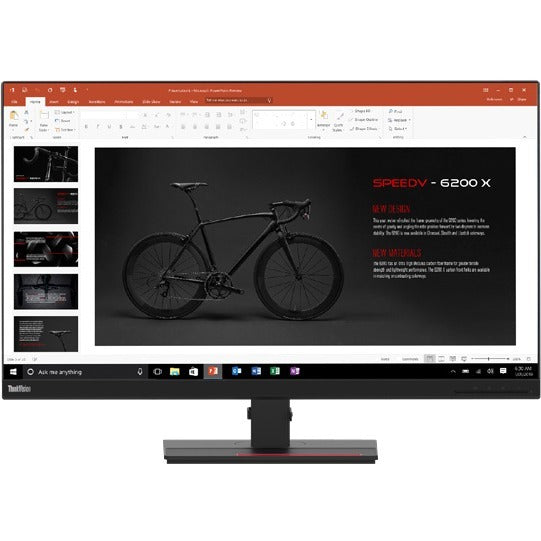 Lenovo ThinkVision T32p-20 31.5" 4K UHD LED LCD Monitor - 16:9 - Raven Black