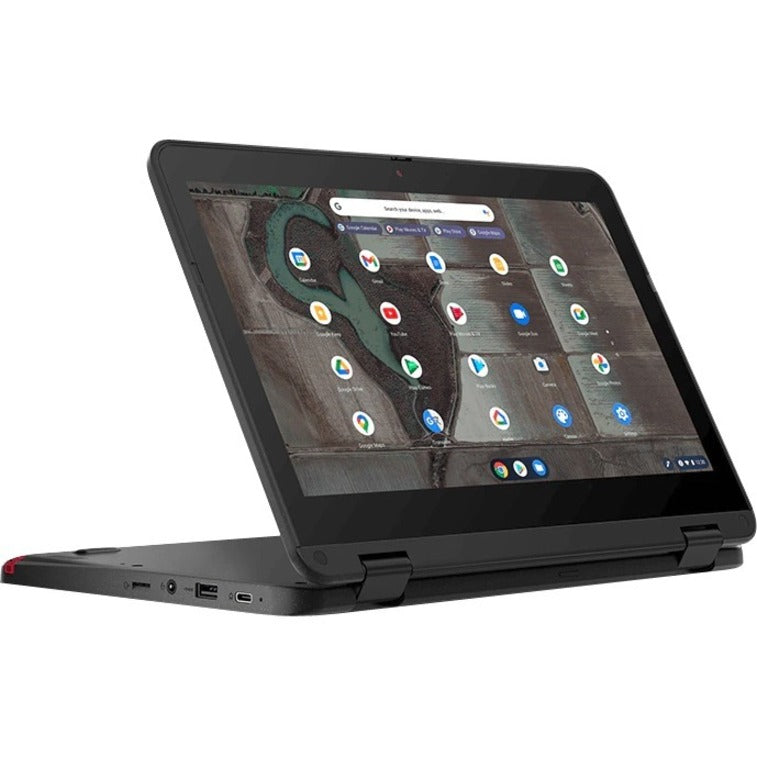 Lenovo 500e Chromebook Gen 3 82JB0001US 11.6" Touchscreen Convertible 2 in 1 Chromebook - HD - 1366 x 768 - Intel Celeron N5100 Quad-core (4 Core) 1.10 GHz - 4 GB RAM - 32 GB Flash Memory - Gray