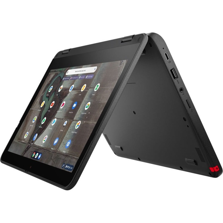 Lenovo 500e Chromebook Gen 3 82JB0001US 11.6" Touchscreen Convertible 2 in 1 Chromebook - HD - 1366 x 768 - Intel Celeron N5100 Quad-core (4 Core) 1.10 GHz - 4 GB RAM - 32 GB Flash Memory - Gray