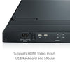ATEN 1U Ultra Short Depth Single Rail WideScreen LCD Console (USB / HDMI)-TAA Compliant