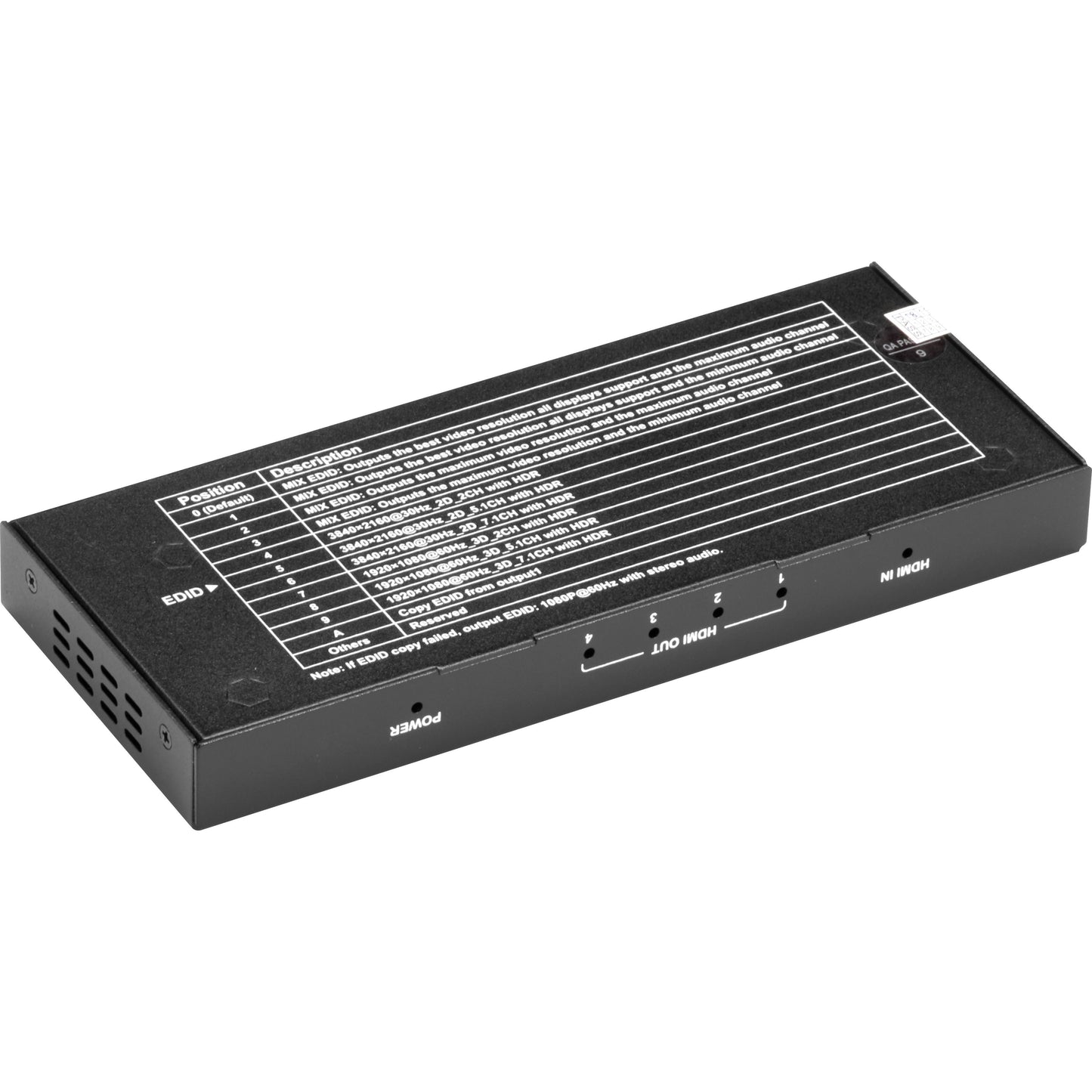 Black Box HDMI 2.0 4K60 Splitter - 1x4