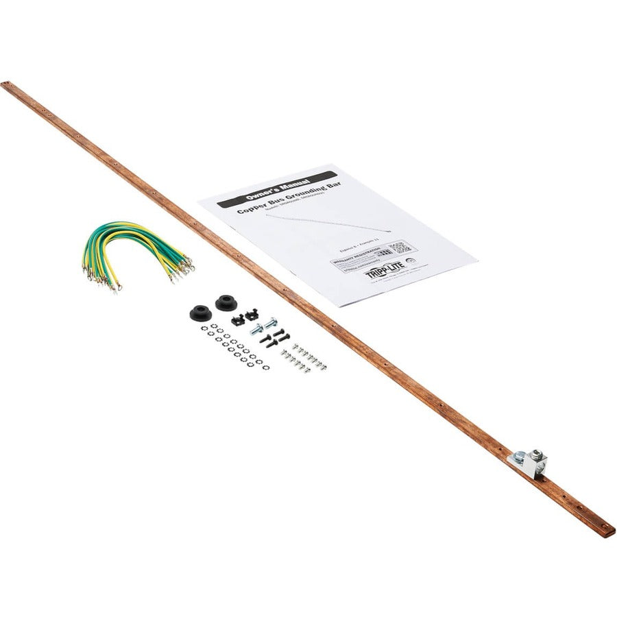 Tripp Lite Copper Bus Grounding Bar for 24U and 25U Racks
