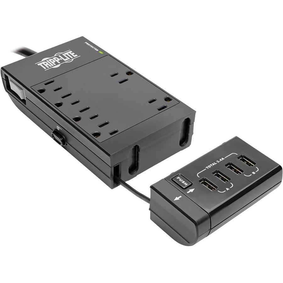 Tripp Lite Surge Protector Power Strip 6-Outlet w/4 USB Charging/Sync Ports