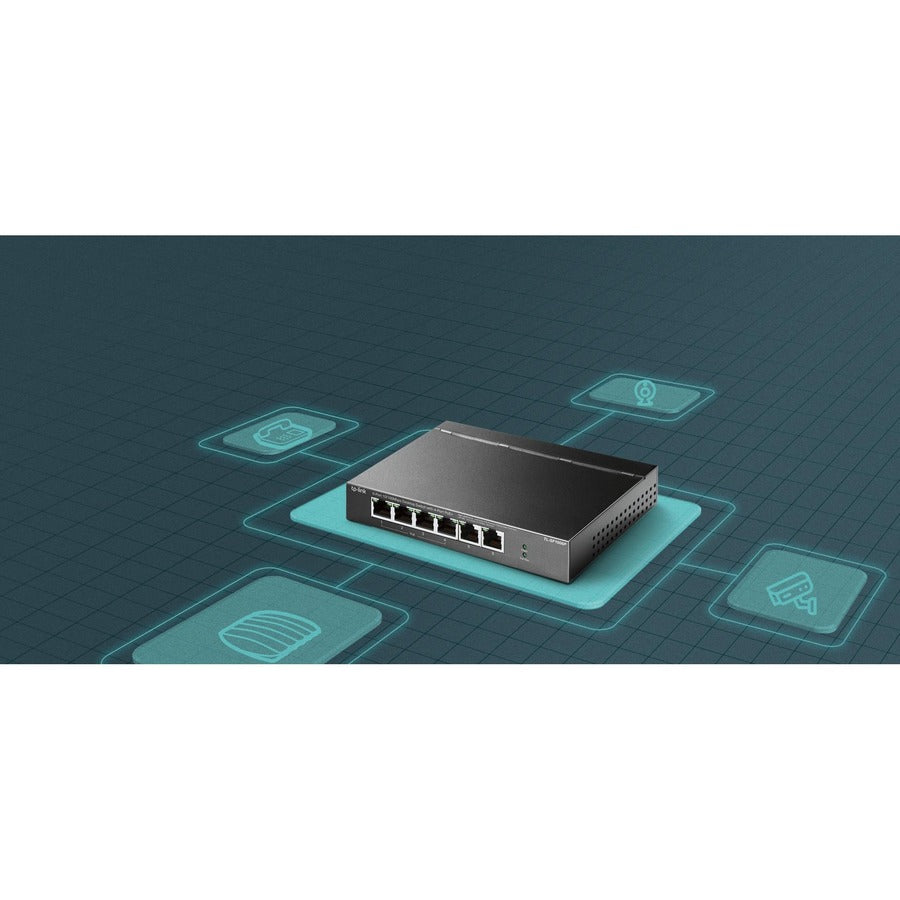 TP-Link 6-Port 10/100Mbps Desktop Switch with 4-Port PoE+