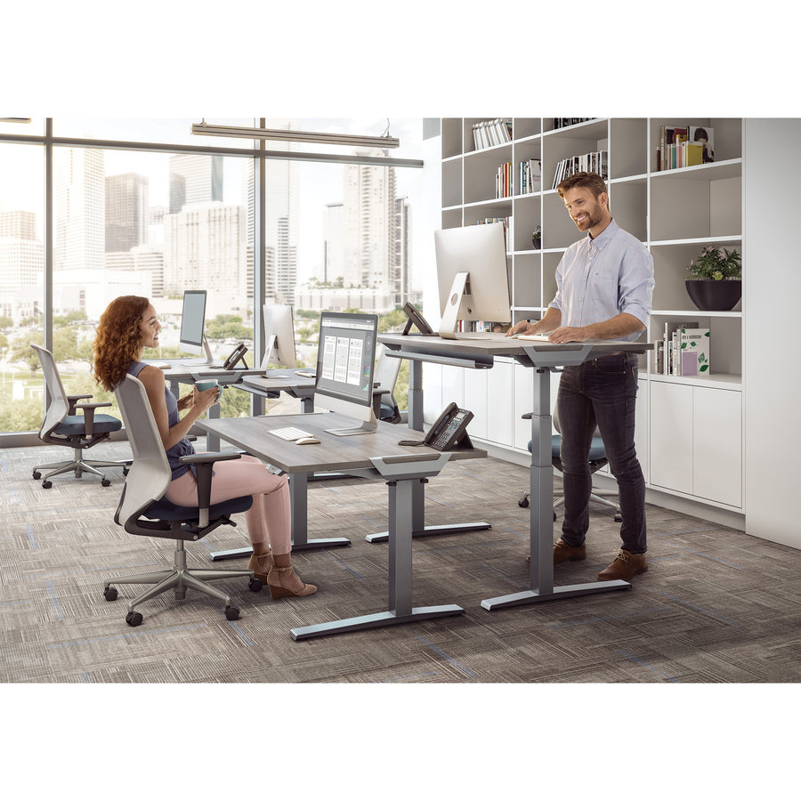 Fellowes High Pressure Laminate Desktop Gray Ash - 72"x30"