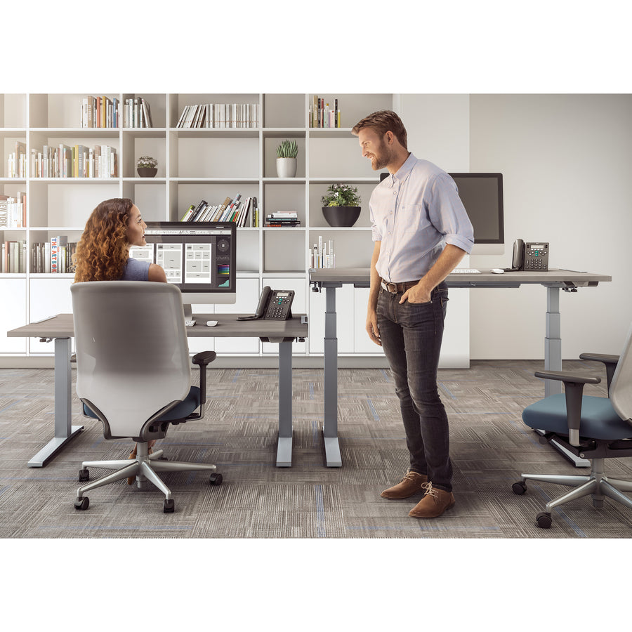 Fellowes High Pressure Laminate Desktop Gray Ash - 72"x30"