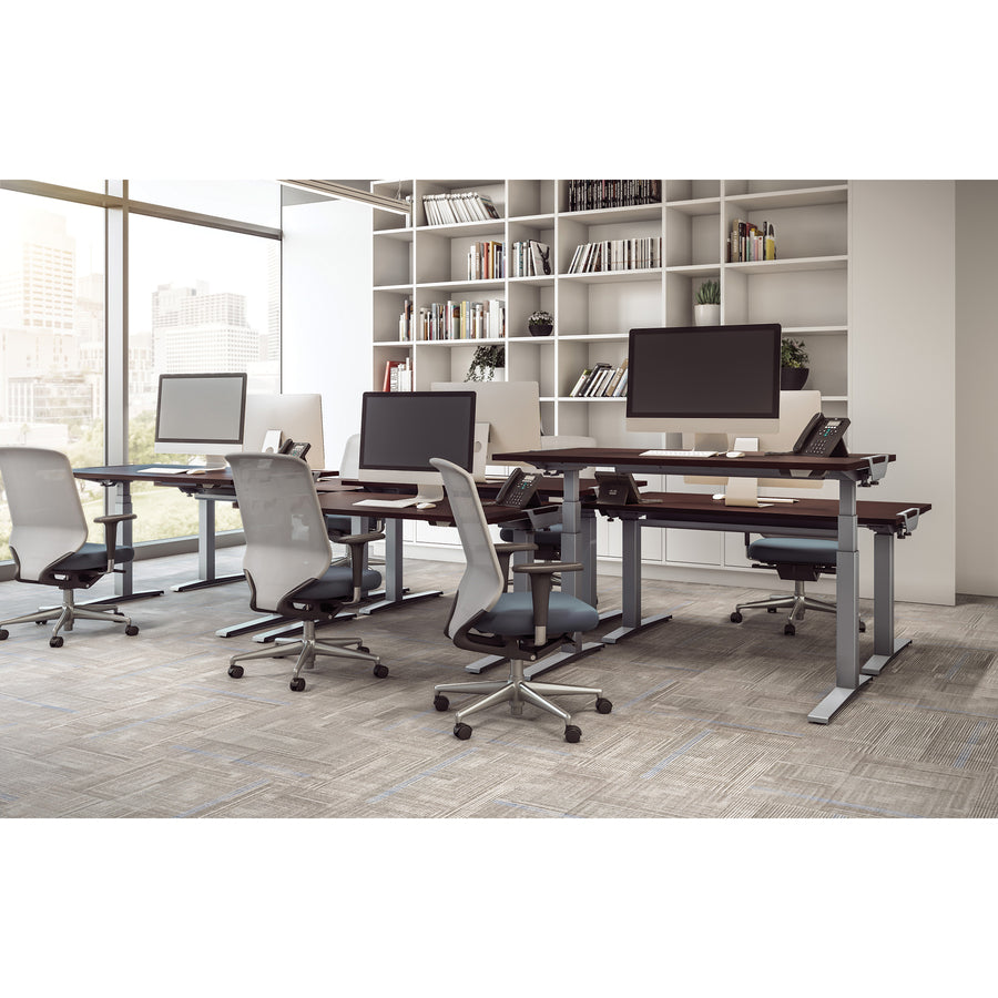 Fellowes High Pressure Laminate Desktop Mahogany - 48"x24"