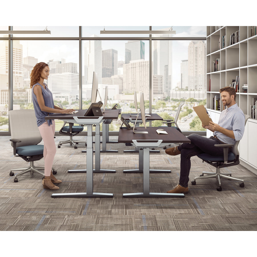 Fellowes High Pressure Laminate Desktop Mahogany - 48"x24"