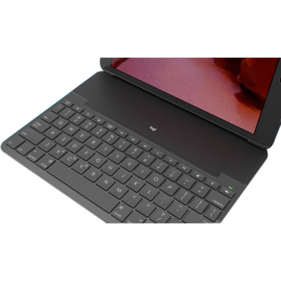 Logitech SLIM FOLIO Keyboard/Cover Case (Folio) Apple Pencil, iPad (2018), iPad (2017) - Black