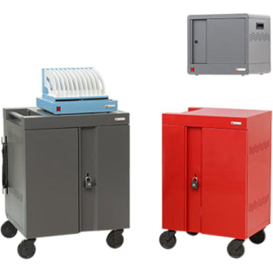Bretford CUBE Cart 36, AC Charging, Charcoal Paint