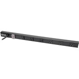 Tripp Lite Power Strip Right-Angle 5-15R 6 Outlet 8ft Cord 5-15P 24in Black