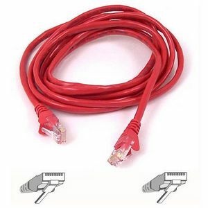 Belkin Cat5e Snagless Ethernet Patch Cable - 5 ft, Red