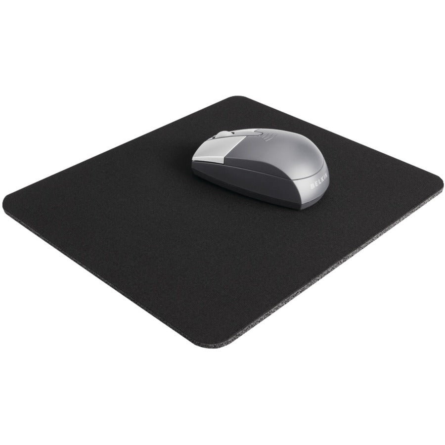 Belkin Mouse Pad with Nonslip Rubber Backing and Jersey Surface - Black (Part No. F8E089-BLK)