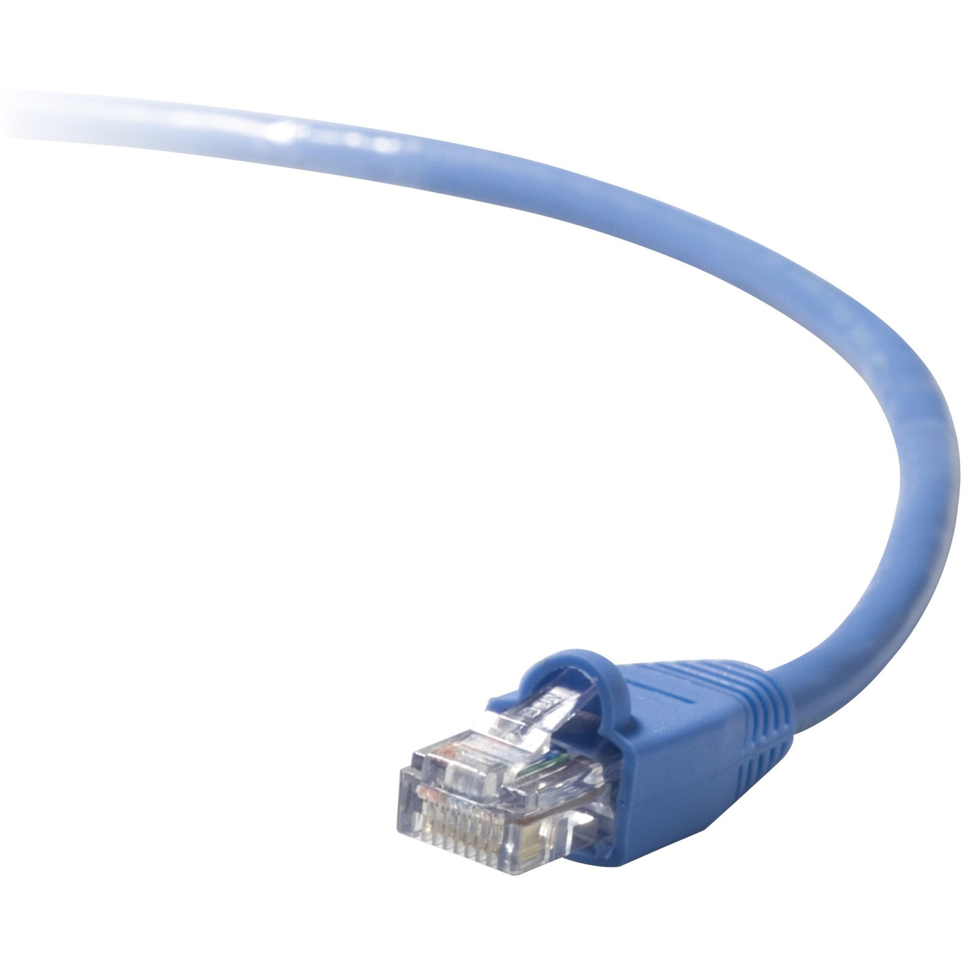 Belkin RJ45 CAT-5e Snagless Ethernet Patch Cable, 3 ft – Blue