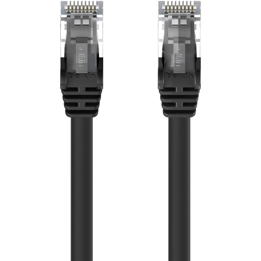 Belkin Cat5e Snagless Ethernet Patch Cable - 4 ft, Black, Gold-Plated RJ45 Connectors