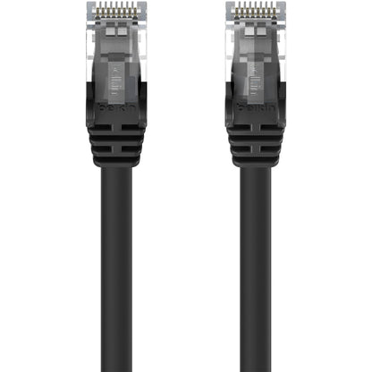 Belkin Cat5e Snagless Ethernet Patch Cable - 4 ft, Black, Gold-Plated RJ45 Connectors