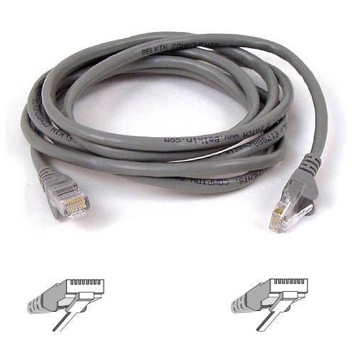 Belkin Cat6 Snagless Patch Cable - 10 Feet Gray for High-Speed Network Connections