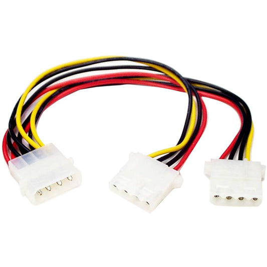 StarTech.com PYO2L LP4 to Dual LP4 Power Y Splitter Cable – 9.06 Inch Internal Power Cable for IDE Hard Drives and CD/DVD-ROM Devices