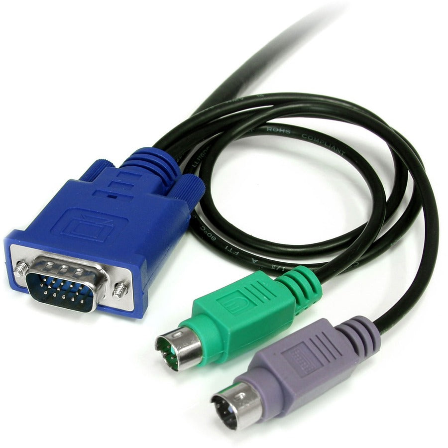 StarTech.com SVECON6 6 ft 3-in-1 PS/2 KVM Cable for StarView and Server Remote Control Switches